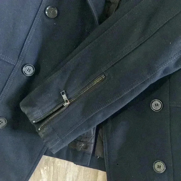 Men’s Zara Peacoat size  large - Picture 5 of 10